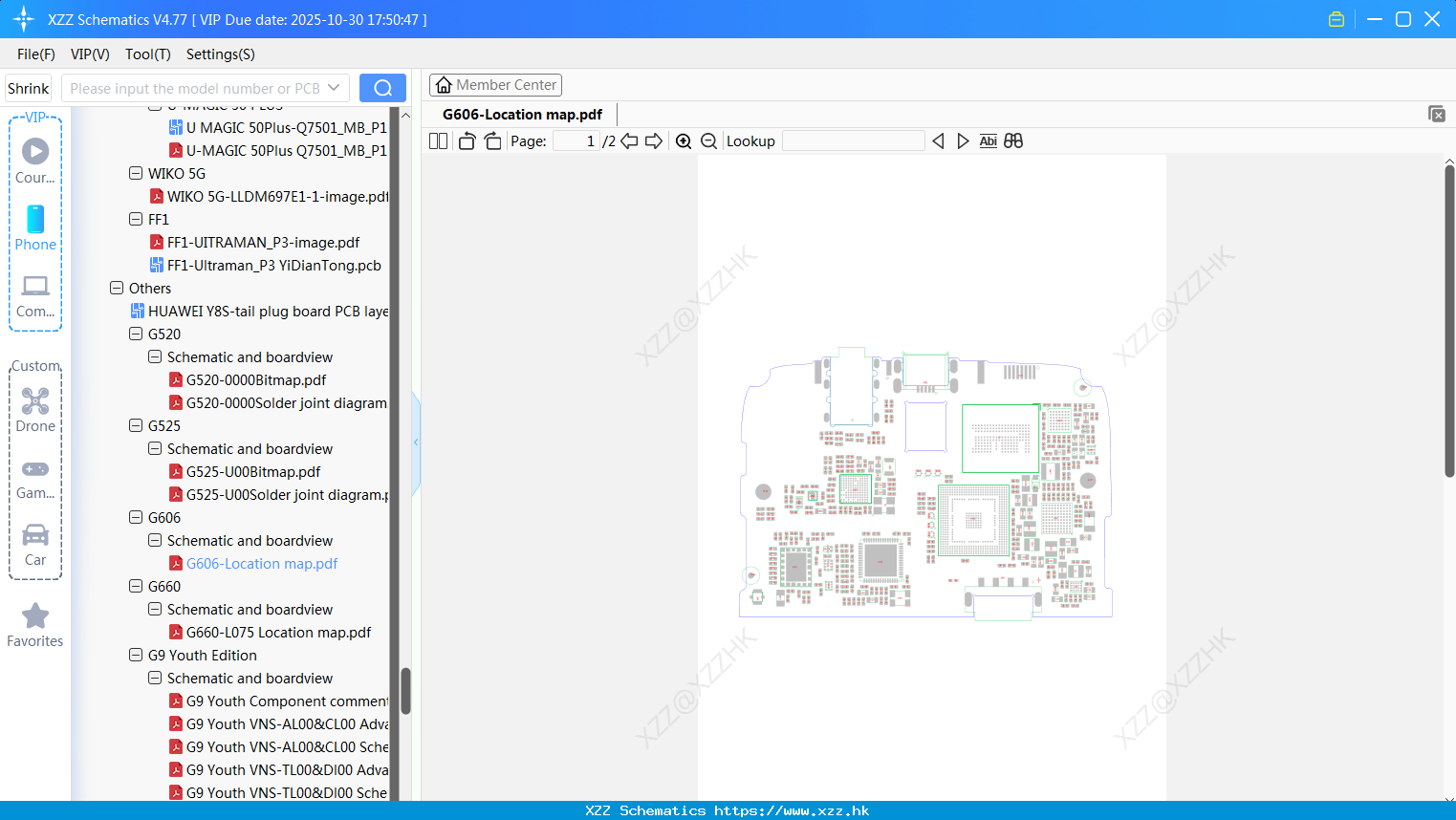 Huawei G606-Location Map